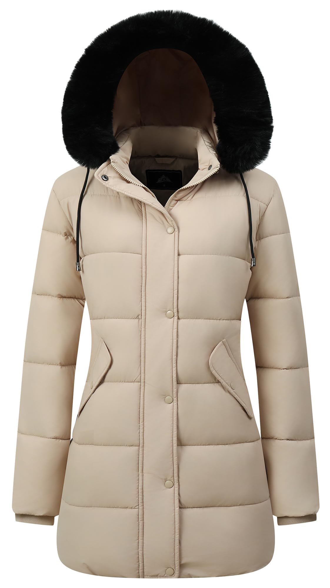 GOLDLADIES Women's Winter Coat Long Waterproof Parka - Warm Snow Jacket for Women,Windproof Winter Jacket for Cold Weather